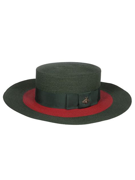 wide brim fedora green gucci|Gucci Hats for Women .